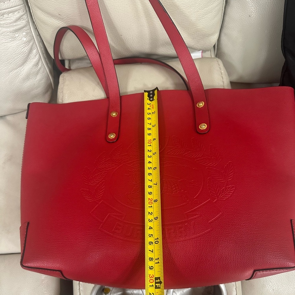 Burberry Red Tote - Picture 12 of 13
